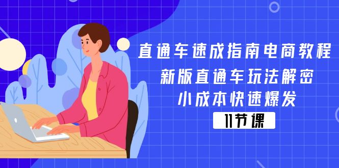 （11537期）直通车 速成指南电商教程：新版直通车玩法解密，小成本快速爆发（11节），大佬商机网