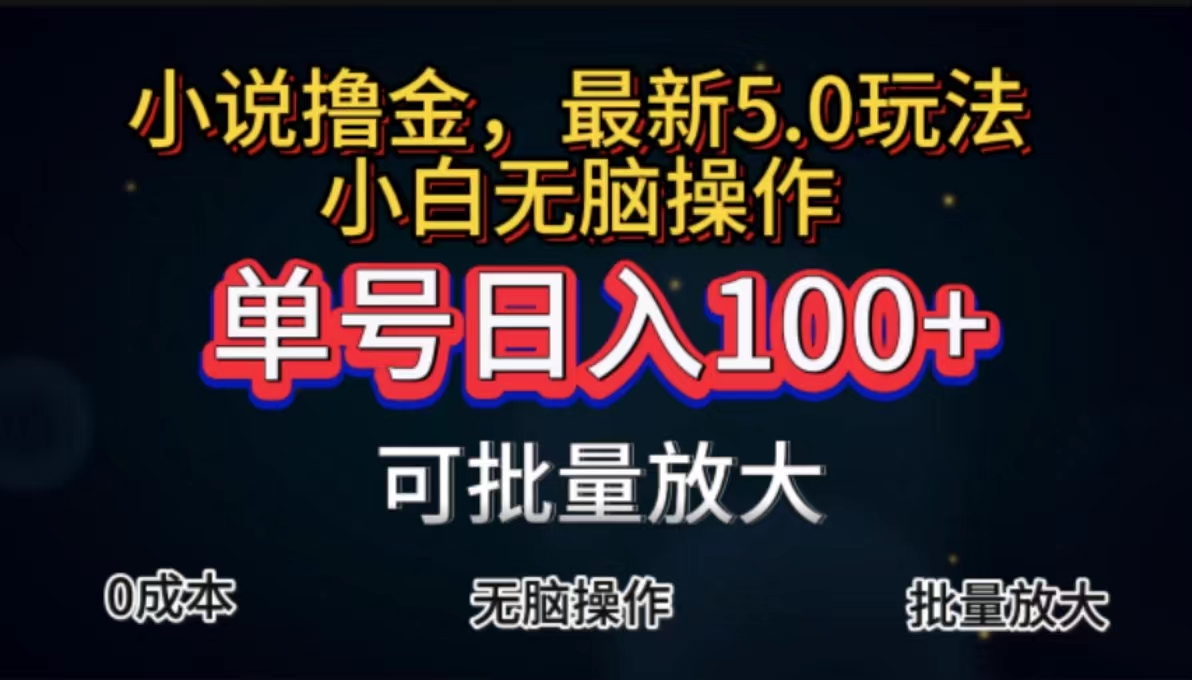 （11651期）全自动小说撸金，单号日入100+小白轻松上手，无脑操作，大佬商机网