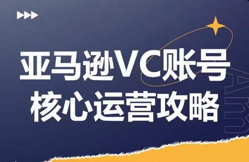 亚马逊VC账号核心玩法解析，实战经验拆解产品模块运营技巧，提升店铺GMV，有效提升运营利润，大佬商机网