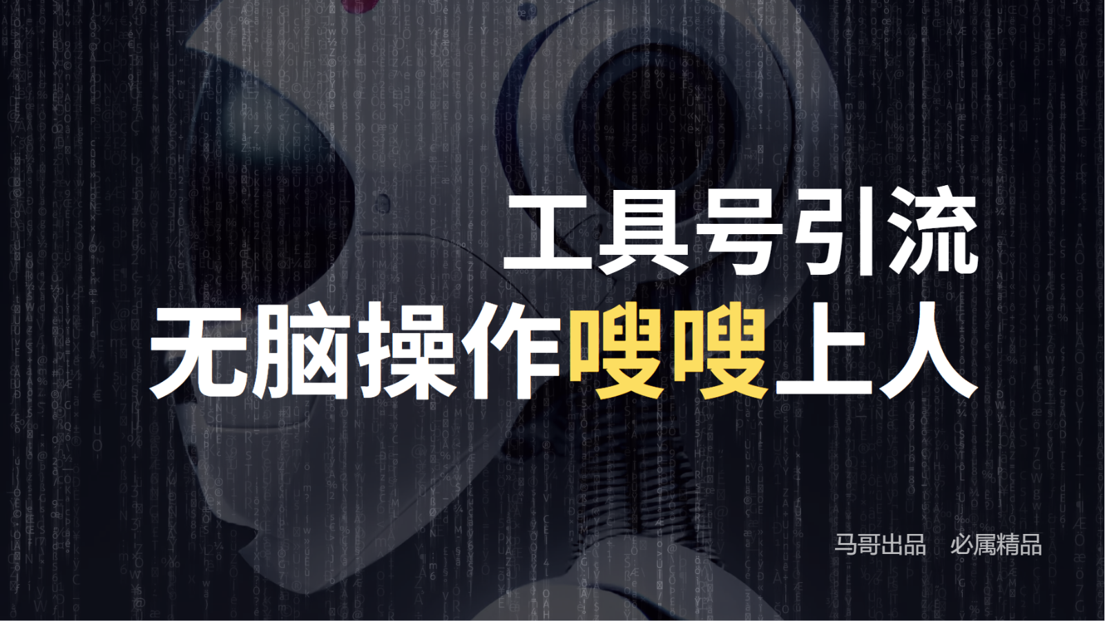 工具号高效引流法，嗖嗖上人，日引1000+，直接搬运，无脑操作，大佬商机网