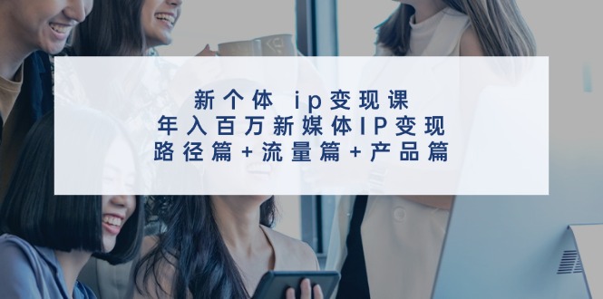（11971期）新个体 ip变现课，年入百万新媒体IP变现，路径篇+流量篇+产品篇，大佬商机网