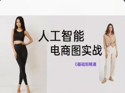 人工智能SD电商图实战，ai绘图0基础到精通，大佬商机网