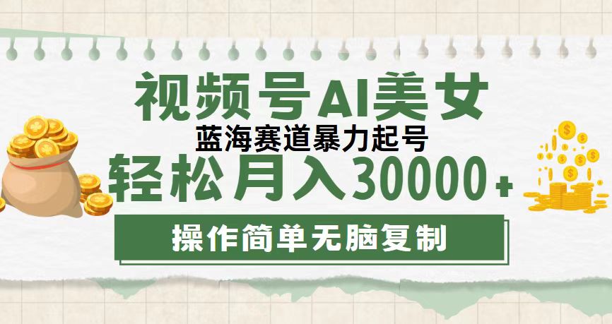 （12087期）视频号AI美女跳舞，轻松月入30000+，蓝海赛道，流量池巨大，起号猛，无…，大佬商机网
