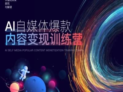 AI自媒体爆款内容变现训练营，20%底层逻辑，60%实操方法，20%案例拆解(即学即用)，大佬商机网
