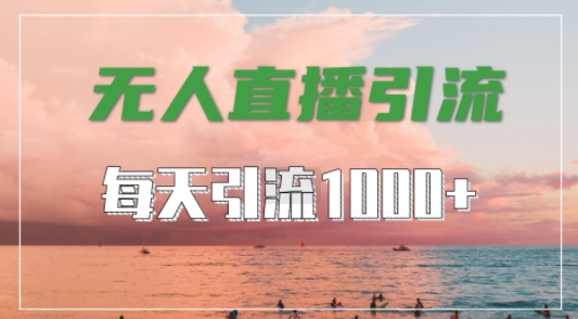 抖音快手视频号全平台通用，无人直播引流法，超暴力引流1000+高质量精准创业粉【揭秘】，大佬商机网