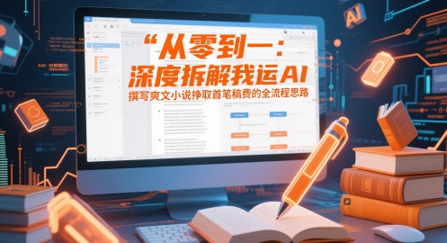 从零到一：深度拆解我运用AI撰写爽文小说挣取首笔稿费的全流程思路大佬商机网-专注分享网络创业落地实操项目 – 全网首发_大佬永远不会提到的创业项目网站大佬商机网